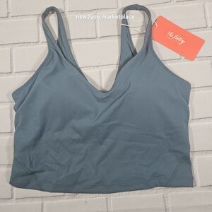 yoga Sports Bras for Women Longline Padded Medium Support Workout Medium, Navy